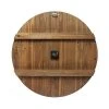 23" Wine Barrel Wood/Metal Wall Clock Brown - Infinity Instruments -Clocks Shop unnamed file 1005