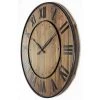 23" Wine Barrel Wood/Metal Wall Clock Brown - Infinity Instruments -Clocks Shop unnamed file 1007