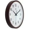 14" Wall Clock with Walnut Finish Brown - Infinity Instruments -Clocks Shop unnamed file 1028