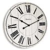18" Plank Wood Wall Clock White - Westclox -Clocks Shop unnamed file 1036