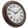 15.5" Vintage Wall Clock with Distressed Dial Bronze - Westclox -Clocks Shop unnamed file 1049