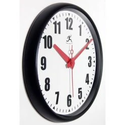 15" Impact Wall Clock Black - Infinity Instruments
