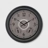 18" Glass Wall Clock Therm/Hygrometer With LED Silver - AcuRite -Clocks Shop unnamed file 1129