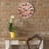 Wooden Roman Numeral Wall Clock Brown - Stonebriar Collection -Clocks Shop unnamed file 1137