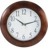 Universal Office UNIVERSAL Round Wood Clock 12 3/4" Cherry 10414 -Clocks Shop unnamed file 1143