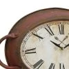 16.5" x 10.6" Oval Metal Wall Clock Red - Stonebriar Collection -Clocks Shop unnamed file 1144