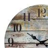 Round Rustic Wooden Wall Clock Blue - Stonebriar Collection -Clocks Shop unnamed file 1148