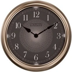Bulova Clocks C4826 Home Decor Indoor/Outdoor Decorative 14 Inch Diameter Lighted Dial Glowing Light Time Wall Clock