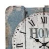 15.7" x 15.7" Decorative Farmhouse Wooden Wall Clock Blue/White - Stonebriar Collection -Clocks Shop unnamed file 1170