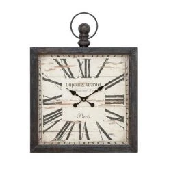Metal Distressed Wall Clock - 32 X 24 - Olivia & May