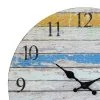 14" Round Wooden Wall Clock Blue/White - Stonebriar Collection 8 14" Round Wooden Wall Clock Blue/White - Stonebriar Collection -Clocks Shop unnamed file 1182