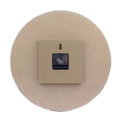 14" Round Wooden Wall Clock Blue/White - Stonebriar Collection 5 14" Round Wooden Wall Clock Blue/White - Stonebriar Collection - Image 3