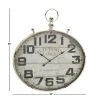Olivia & May 36" x 32" Traditional Iron and Glass Large Wall Clock with Finial Detail - Olivia & May -Clocks Shop unnamed file 1221