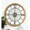 Olivia & May Contemporary Wood and Iron Analog Wall Clock - Olivia & May 2 Olivia & May Contemporary Wood and Iron Analog Wall Clock - Olivia & May -Clocks Shop unnamed file 1234