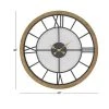 Olivia & May Contemporary Wood and Iron Analog Wall Clock - Olivia & May -Clocks Shop unnamed file 1235