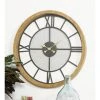 Olivia & May Contemporary Wood and Iron Analog Wall Clock - Olivia & May -Clocks Shop unnamed file 1236