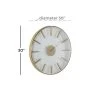 30" x 30" Large Round Stainless Steel Modern Wall Clock Gold - Venus Williams Collection -Clocks Shop unnamed file 1258