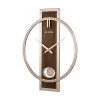 Bulova C4117 Phoenix Minimalist Metal Slow Swing Pendulum Wall Clock with Walnut Finish Center Panel and Metal Case and Hands, Champagne -Clocks Shop unnamed file 1260
