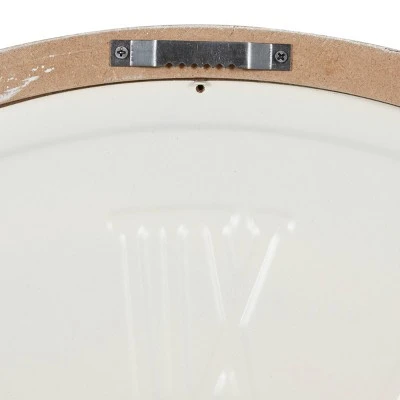 Olivia & May 23.75" x 23.75" Large Round Anchor Wood Wall Clock Blue/White - Olivia & May 5 Olivia & May 23.75" x 23.75" Large Round Anchor Wood Wall Clock Blue/White - Olivia & May - Image 3