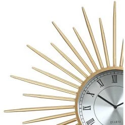 River Parks Studio Castallia Gold 28" Round Metal Wall Clock