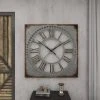 Olivia & May 36" x 36" Extra Large Galvanized Metal Wall Clock with Roman Numerals - Olivia & May -Clocks Shop unnamed file 1315