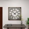 Olivia & May 36" x 36" Extra Large Galvanized Metal Wall Clock with Roman Numerals - Olivia & May -Clocks Shop unnamed file 1318
