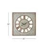 Olivia & May 36" x 36" Extra Large Square Metal Textured Pattern Wall Clock with Wood Carved Center and Frame - Olivia & May 7 Olivia & May 36" x 36" Extra Large Square Metal Textured Pattern Wall Clock with Wood Carved Center and Frame - Olivia & May -Clocks Shop unnamed file 1339