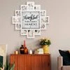 Farmhouse Shabby Chic 'Thankful' Picture Frame Collage Wall Clock White - Crystal Art Gallery -Clocks Shop unnamed file 1354