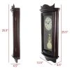 Bedford Clocks Bedford Clock Collection 25 Inch Chiming Pendulum Wall Clock in Weathered Chocolate Cherry Finish 8 Bedford Clocks Bedford Clock Collection 25 Inch Chiming Pendulum Wall Clock in Weathered Chocolate Cherry Finish -Clocks Shop unnamed file 1391