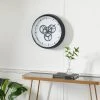 Olivia & May 20" x 20" Round Metal Wall Clock with Functioning Gear Center Black/White - Olivia & May 1 Olivia & May 20" x 20" Round Metal Wall Clock with Functioning Gear Center Black/White - Olivia & May -Clocks Shop unnamed file 1410