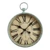 19" x 24.5" Iron Pocket Watch Wall Clock Aqua - 3R Studios -Clocks Shop unnamed file 1423