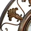 Olivia & May 38" x 38" Traditional Large Round Metal Fleur De Lis Wall Clock with Roman Numerals Brown - Olivia & May -Clocks Shop unnamed file 1437