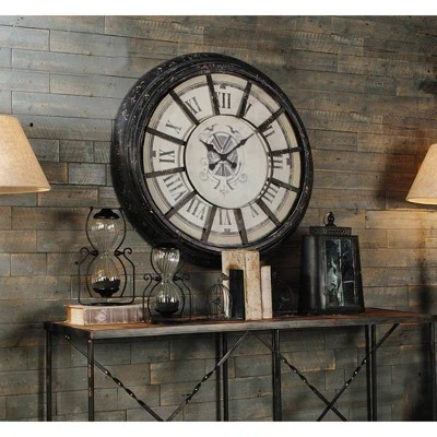 A&B Home 36.5" Randall Oversized Wall Clock Antique Gray - A&B Home 7 A&B Home 36.5" Randall Oversized Wall Clock Antique Gray - A&B Home - Image 5