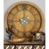 Olivia & May 40" Natural Iron and Cypress Wood Round Wall Clock - Olivia & May 10 Olivia & May 40" Natural Iron and Cypress Wood Round Wall Clock - Olivia & May -Clocks Shop unnamed file 1456