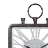 Olivia & May 27" x 19" Industrial Square Open Design Wood and Iron Wall Clock - Olivia & May -Clocks Shop unnamed file 1475