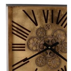 A&B Home 16" Altus Square Classic Face Wall Clock Gold - A&B Home