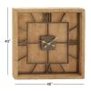 Olivia & May 40" x 40" Oversized Square Metal and Wood Clock - Olivia & May -Clocks Shop unnamed file 1488
