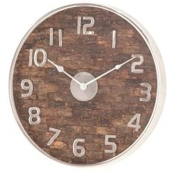 Olivia & May 18" x 18" Rustic Round Wall Clock - Olivia & May