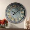 River Parks Studio Consus 31 1/2" Wide Gray Roman Numeral Metal Wall Clock -Clocks Shop unnamed file 1514