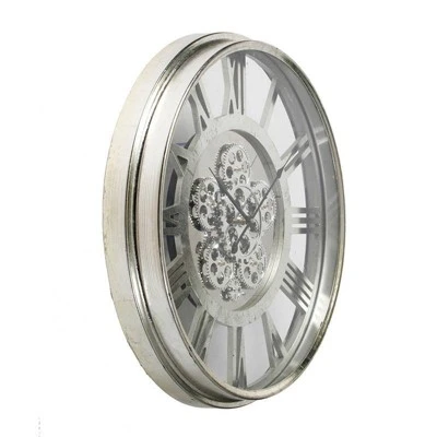 A&B Home 21" Hereford Transitional Round Wall Clock Silver - A&B Home 8 A&B Home 21" Hereford Transitional Round Wall Clock Silver - A&B Home - Image 6