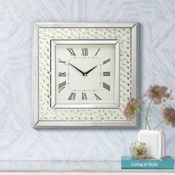 Clocks Shop 45 River Parks Studio Cielo Mirrored 20" Square Wall Clock