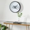 Olivia & May 18" x 18" Round Metal Wall Clock with Functioning Gear Center Black/White - Olivia & May 2 Olivia & May 18" x 18" Round Metal Wall Clock with Functioning Gear Center Black/White - Olivia & May -Clocks Shop unnamed file 1614
