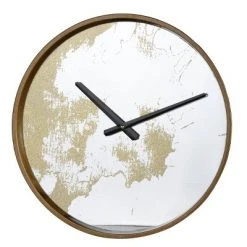 A&B Home 14.8" Echo Dust Round Wall Clock Gold - A&B Home