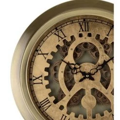 A&B Home 18" Ignacio Classic Round Wall Clock Gold - A&B Home