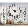 Lone Elm Studios 29.25-inch diameter Wood Modern Farm House Clock -Clocks Shop unnamed file 1637
