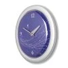 The Chicago Lighthouse 14" x 1.8" Vines And Dots Shadow Purple Decorative Wall Clock Silver Frame - By Chicago Lighthouse -Clocks Shop unnamed file 1641