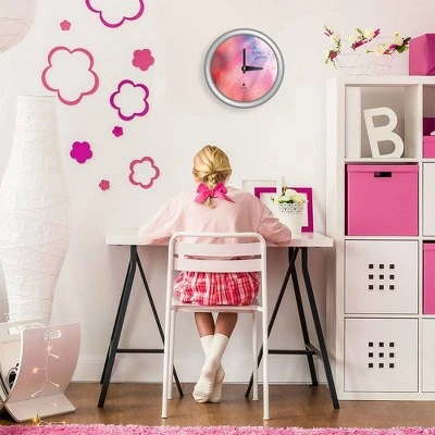 The Chicago Lighthouse 14" x 1.8" Peace Love Hope Coral Sunlight Quartz Movement Decorative Wall Clock Silver Frame - By Chicago Lighthouse 4 The Chicago Lighthouse 14" x 1.8" Peace Love Hope Coral Sunlight Quartz Movement Decorative Wall Clock Silver Frame - By Chicago Lighthouse - Image 2