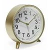 6" Tabletop Alarm Clock Matte Gold - Infinity Instruments -Clocks Shop unnamed file 168