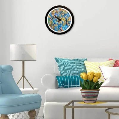 14.5" Artist Series Diane Rakocy Abundance of Love Decorative Clock Black - The Chicago Lighthouse 4 14.5" Artist Series Diane Rakocy Abundance of Love Decorative Clock Black - The Chicago Lighthouse - Image 2