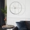30" x 30" Modern Round Metal Floating Wall Clock Silver - Venus Williams Collection -Clocks Shop unnamed file 1699